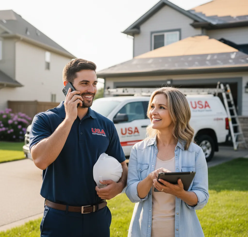 USA Roof Repair Experts customer support in Indiana